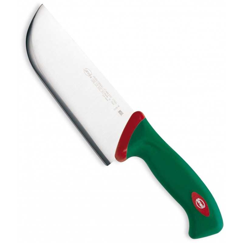 SANELLI PREMANA PESTO KNIFE GREEN AND RED HANDLE CM. 18