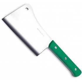 SANELLI PREMANA CLAVER STAINLESS STEEL HANDLE GREEN PLASTIC KG.