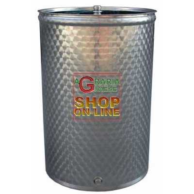 SANSONE STAINLESS STEEL CONTAINER WELDED BARREL LT 400 CM. 73