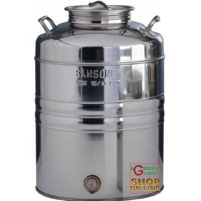 SANSONE CONTENITORE INOX LT. 20 PREDISPOSTO 