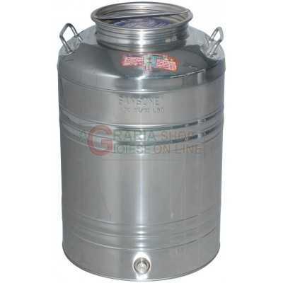 SANSONE STAINLESS STEEL CONTAINER LT. 50 WITH PREDISPOSITION OF