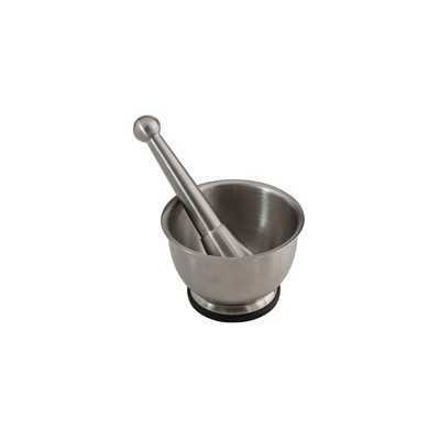 SANSONE STAINLESS STEEL MORTAR WITH PESTLE