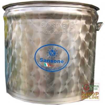 SANSONE PENTOLONE A CALDAIA IN ACCIAIO INOX LT. 50 