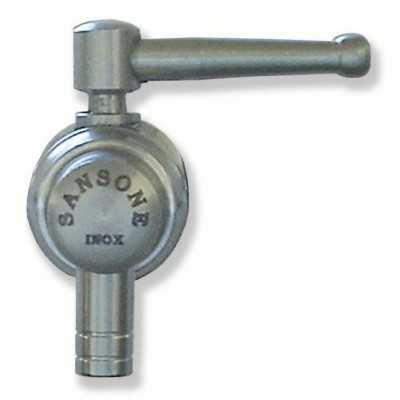 SANSONE STAINLESS STEEL TAP FOR CONTAINER 1 IN. LEVER