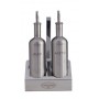 SANSONE STAND 2 POSTI OLIO ACETO BOTTIGLIE INOX CL. 25 