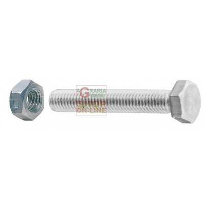 SC HEX HEAD METAL SCREWS 4X30 WITH NUTS PCS. 20