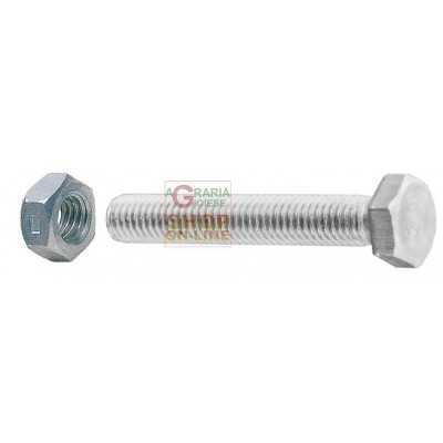 SC HEX HEAD METAL SCREWS 4X40 WITH NUTS PCS. 20
