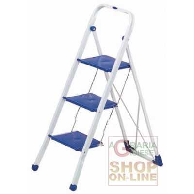 GIMI STOOL LADDER 3 LARGE PAINTED STEPS