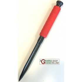 POINTED CHISEL IN EXTRA STRONG FORGED STEEL WITH COATED HANDLE