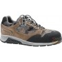 LOW SHOE IN BOVINE SPLIT SUEDE WITH INSERTS IN MIMETIC FABRIC
