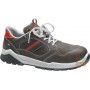 LOW SHOE IN BOVINE FLOWER TOE ALUMINUM TEXTILE FOIL