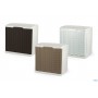 Elegance modular shoe rack White wicker finish cm. 40x30x40h.