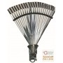 BROOM FOR LEAVES ADJUSTABLE IRON SWIVEL CLAMP ATTACHMENT