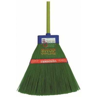 Broom PPL-GREEN WITH HANDLE MOD. VERDEMEC