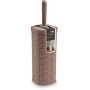 Scopino da bagno Elegance tortora cm. 11,5x11,5x40h. 