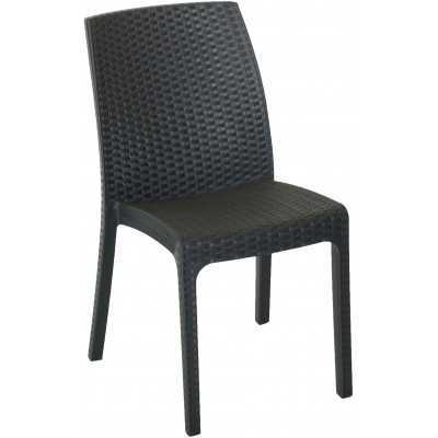 SHOCK RESIN CHAIR VIRGINIA ANTHRACITE CM 47x59x86h.
