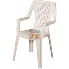 HIGH HEAVY WHITE MONOBLOC RESIN CHAIR RALIK ART.901 / 24