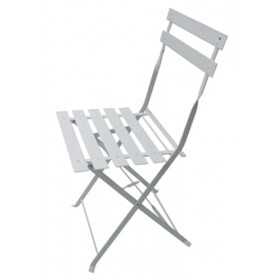 FOLDING CHAIR WHITE WITH LISTERELS CM. 41X46X80