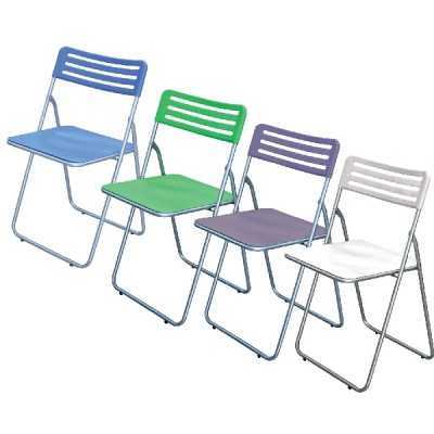 FOLDING CHAIR IN WHITE ABS