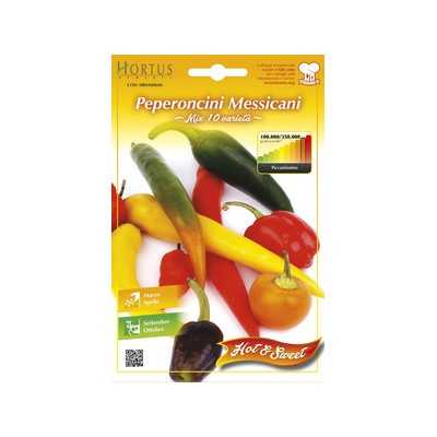 SEMI DI PEPERONCINO PICCANTE MESSICANI MIX 10 VARIETA 