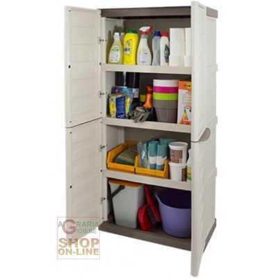 RESIN WARDROBE 2 DOORS MOD. S70 / TPT CM. 70x39x165h.