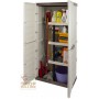 WARDROBE IN RESIN 2 DOORS Broom holder cm. 70x39x165h.