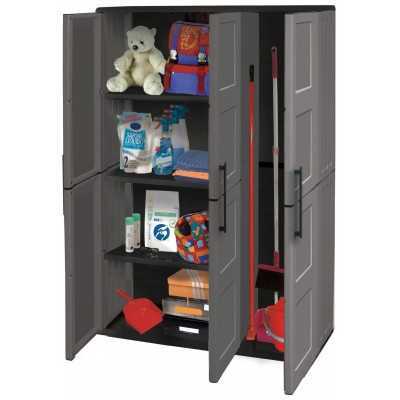 RESIN WARDROBE WITH 3 DOORS WITH BOPPER MOD. F101 CM.