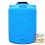 VERTICAL BLUE POLYETHYLENE TANK LT. 500 ATT. 1 IN.