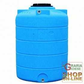 VERTICAL BLUE POLYETHYLENE TANK LT. 500 ATT. 1 IN.