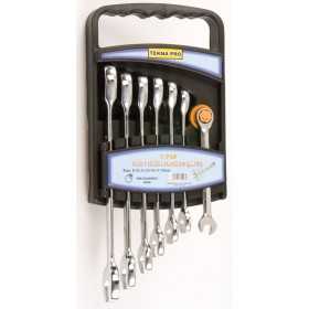 SET OF 7 RATCHET WRENCHES (MM.8 / 19)