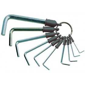 SET OF ALLEN WRENCHES WITH HEXAGON RING