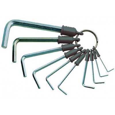 SERIE CHIAVI A BRUGOLA CON ANELLO ESAGONOLI 