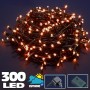 SERIE LUCCIOLE A LED BIANCO 300L 8 FUNZIONI 24V A LUCE CALDA 