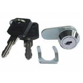 NICKEL FINISH CYLINDER LOCK D. 16 MM. 8.5