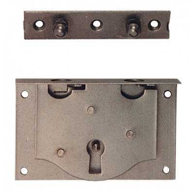 LOCK FOR BRIEFCASE IN POLISHED STEEL MM.50
