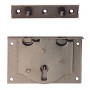 LOCK FOR BRIEFCASE IN POLISHED STEEL MM.50