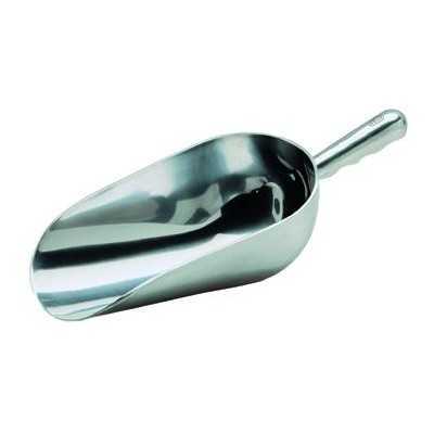 ROUND CAST ALUMINUM SCOOP FOR CEREALS FLOUR GRAINS CM. 30 x 16