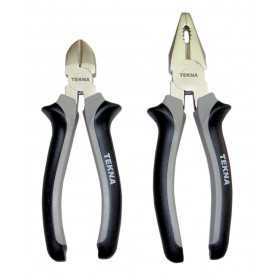 SET 2 TEKNA PRO PLIERS WITH ERGONOMIC PRINTED PVC HANDLES