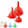 SET 3 PIECES PLASTIC FUNNELS CM. 9 11 13