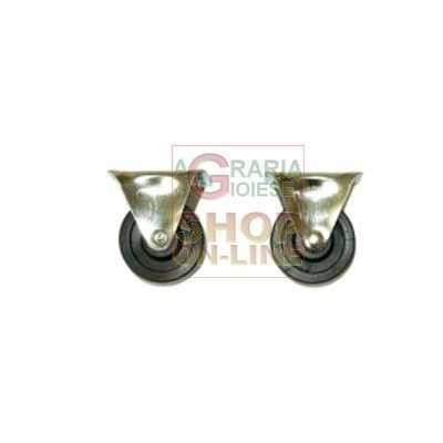 SET 4 RUBBER WHEELS DIAM. 40 MM.
