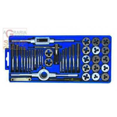 ASSORTMENT SET TAPS AND DIES IN BOX PITCH MA-MB 40 PIECES