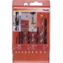 Set kit 9 pz. punte per legno muro e metallo 