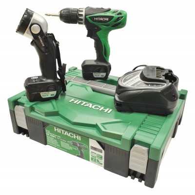 HITACHI DS10DFL DRILL DRILL SET WITH 2 LITHIUM LI-ION 10,8V