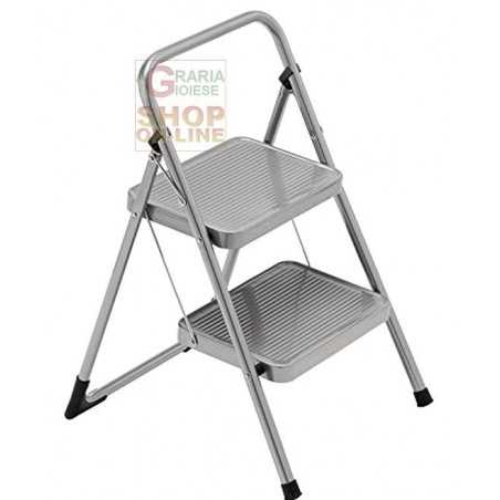 STOOL GIMI MAJOR 2 SPACE-SAVING STEEL 2 STEPS