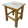 SGABELLO IN LEGNO MODELLO BIG-QUADRO BLINKY CM. 30 X 30 X 44 H. 