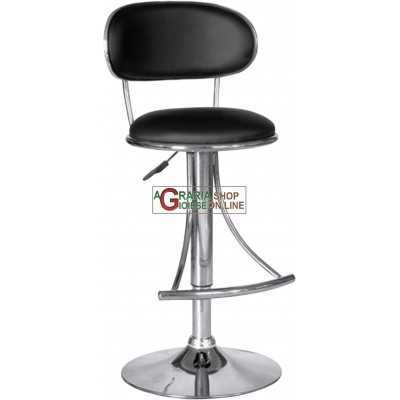 STOOL FOR BANKING COUNTER BLACK URBAN MODEL WITH GAS LIFT
