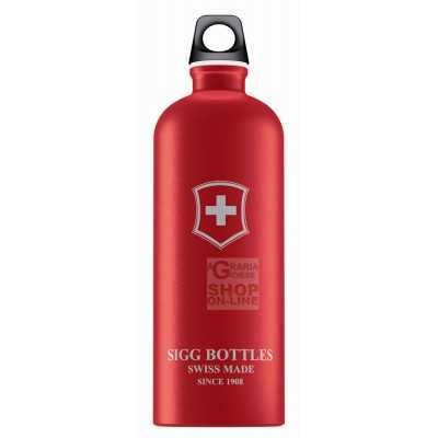 SIGG BOTTLE BOTTLE ALUMINUM SWISS EMBLEM TOUCH RED LT. 1