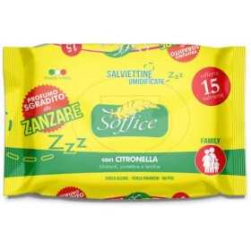 Soffice Salviettine Imbevute Antizanzare con Citronella pz. 15 