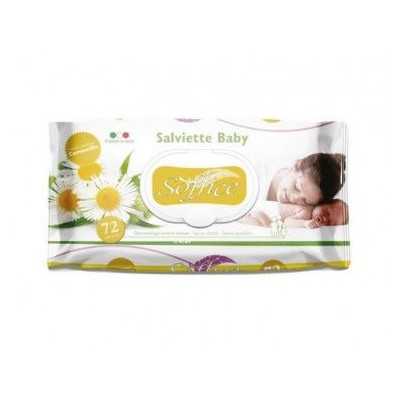 Soft soaked wipes baby chamomile pcs. 72
