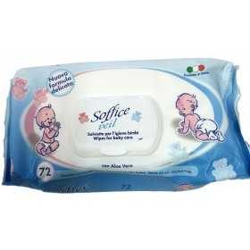 Soft soaked wipes baby talc pcs. 72